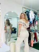 Body nude con arandela en popelina – elegante, fresco y atempora - Imagen 4