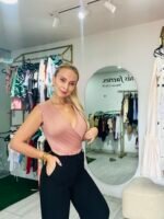 Body cruzado color oro rosa sin mangas — talla única y versátil