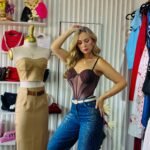 Corset color chocolate ajustable — talla única que se adapta a tu figura