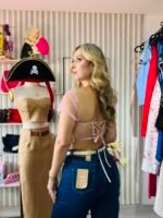 Corset Rosado de Tul y seda Milan — Ajuste Perfecto, Feminidad y Estilo - Imagen 2