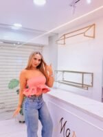 Blusa Strapless Peplum Rosada – Marea Boutique - Imagen 2