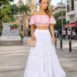 Falda blanca tallas s m l