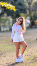 Body de corazones, mini talla, única manga, larga tela elástica