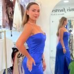 Vestido tipo, princesa, corset ajustable, cremallera posterior Telas strech