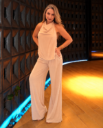 Set color nude cuello escote en espalda talla única - Imagen 2